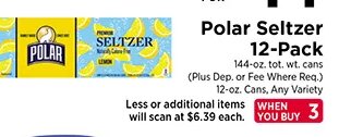 Polar Seltzer 12-Pack at ShopRite