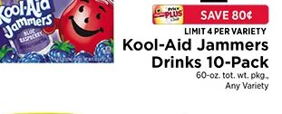 Kool-Aid Jammers Drinks 10-Pack at ShopRite