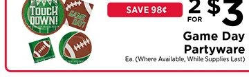 Game Day Partyware