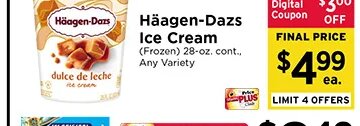 Haagen-Dazs Ice Cream at ShopRite