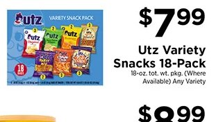 Utz Variety Snacks 18-Pack