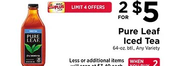 Pure Leaf Iced Tea at ShopRite