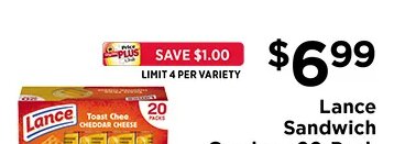 Lance Sandwich Crackers 20-Pack at ShopRite