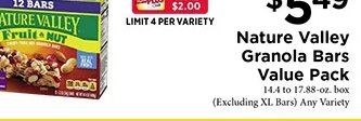 Nature Valley Granola Bars Value Pack at ShopRite