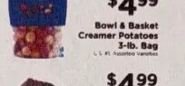 Bowl & Basket Creamer Potatoes at ShopRite