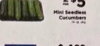Mini Seedless Cucumbers
