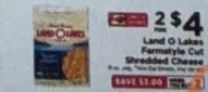 Land O Lakes Farmstyle Cut Shredded Cheese
