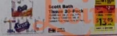 Scott Bath Tissue 20-Pack at ShopRite
