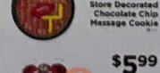 Store Decorated Chocolate Chip Message Cookie at ShopRite