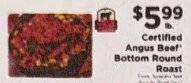 Certified Angus Beef Bottom Round Roast at ShopRite