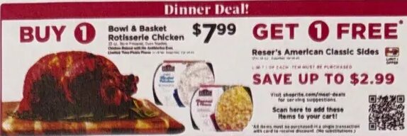Bowl & Basket Rotisserie Chicken & Reser's American Classic Sides