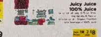 Juicy Juice 100% Juice at ShopRite