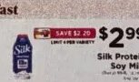 Silk Protein Soy Milk at ShopRite