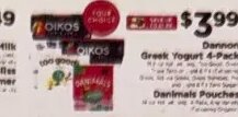 Dannon Greek Yogurt 4-Pack at ShopRite
