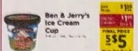 Ben & Jerry's Ice Cream Cup at ShopRite
