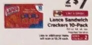 Lance Sandwich Crackers 10-Pack at ShopRite