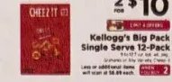 Kellogg's Big Pack Single Serve 12-Pack at ShopRite