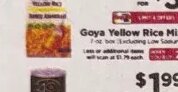 Goya Yellow Rice Mix at ShopRite