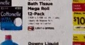 Cottonelle Bath Tissue Mega Roll 12-Pack at ShopRite