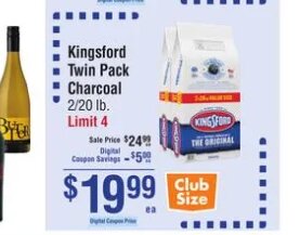 Kingsford Twin Pack Charcoal