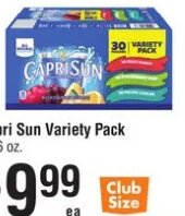 Capri Sun Variety Pack at Smart & Final