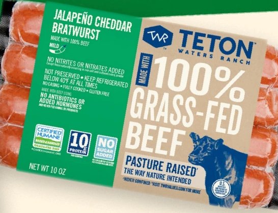 Teton Waters Ranch Jalapeño Cheddar Bratwurst