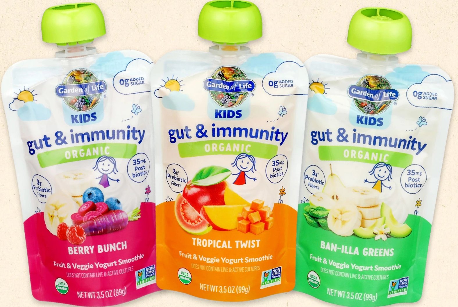Garden of Life Kids Gut & Immunity Organic Yogurt Smoothie