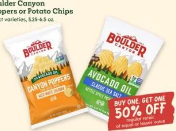 Boulder Canyon Poppers or Potato Chips