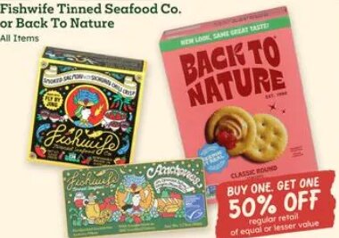 Fishwife Tinned Seafood Co. or Back To Nature