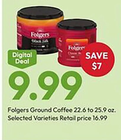Folgers Ground Coffee at Stater Bros.
