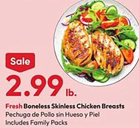 Fresh Boneless Skinless Chicken Breasts at Stater Bros.