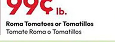 Roma Tomatoes at Stater Bros.