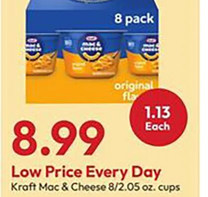 Kraft Mac & Cheese at Stater Bros.