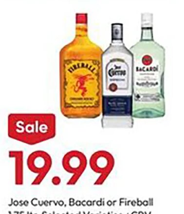 Jose Cuervo, Bacardi or Fireball