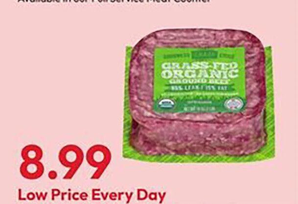 Fresh Organic Goodness Grass-Fed Ground Beef at Stater Bros.
