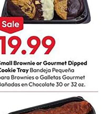 Small Brownie or Gourmet Dipped Cookie Tray