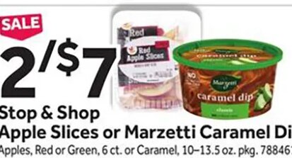 Stop & Shop Apple Slices or Marzetti Caramel Dip at Stop & Shop