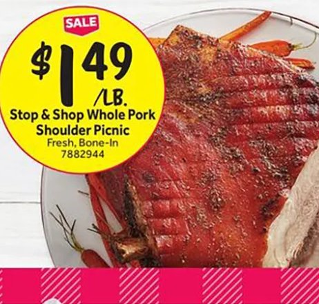 Stop & Shop Whole Pork Shoulder Picnic at Stop & Shop