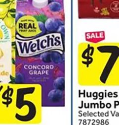 Newman's Own Ade or Welch's Juice at Stop & Shop