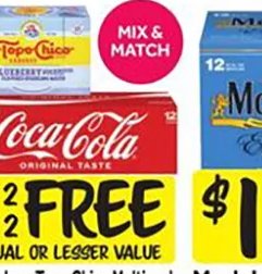 Coca-Cola or Topo Chico Multipack