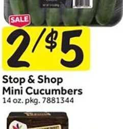 Stop & Shop Mini Cucumbers