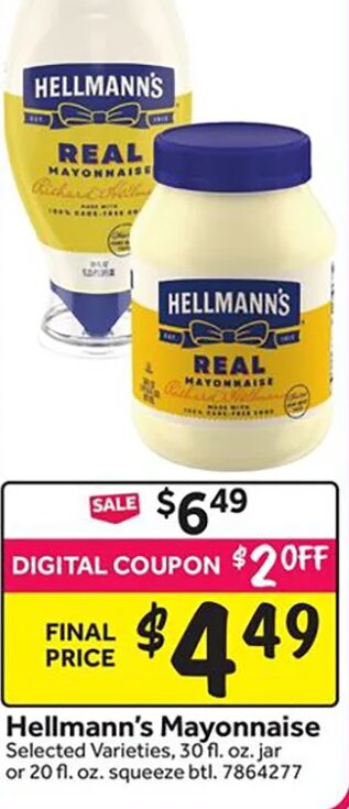 Hellmann's Mayonnaise at Stop & Shop