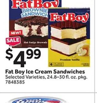 Fat Boy Ice Cream Sandwiches