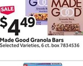Made Good Granola Bars at Stop & Shop