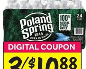 Poland Spring or Pure Life Water at Stop & Shop