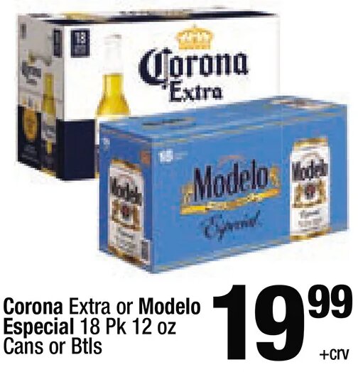Corona Extra or Modelo Especial at Super King Markets
