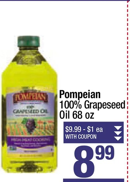Pompeian 100% Grapeseed Oil