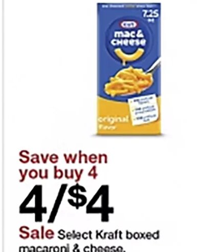 Kraft boxed macaroni & cheese at Target