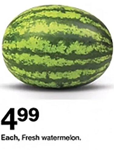 Fresh watermelon at Target