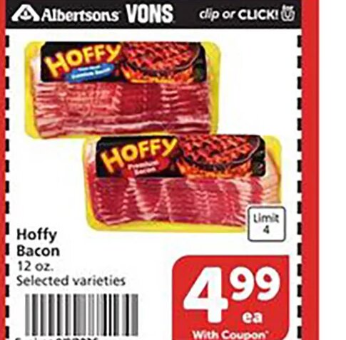 Hoffy Bacon at Vons
